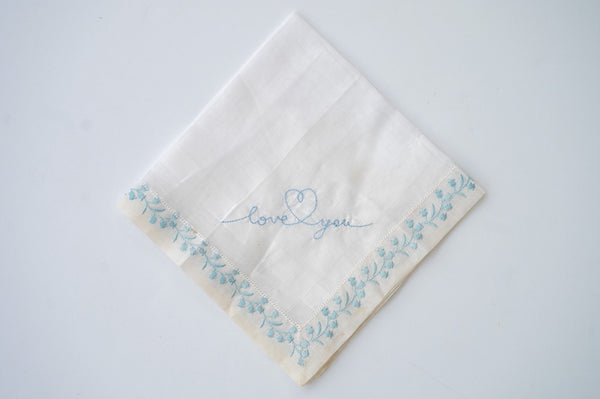 Handwriting Embroidery Handkerchief, Wedding