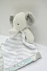 Customized Elephant Security Blanket With Boy's Name