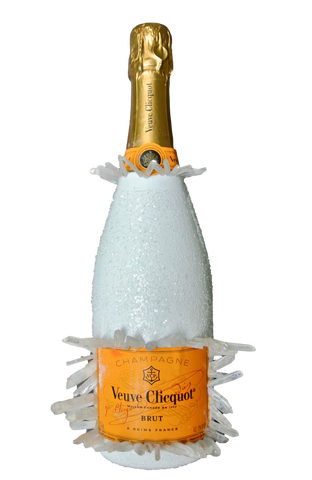 Custom Angel Quartz Veuve Clicquot Champagne Bottle