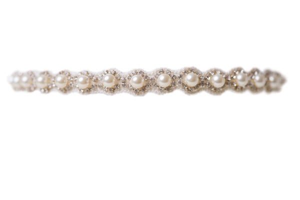 Slim and Sparkling Ivory Pearl Toss Garter With Rhinestones La Gartier Wedding Garters Slim and Sparkling Ivory Pearl Toss Garter With Rhinestones La Gartier Wedding Garters
