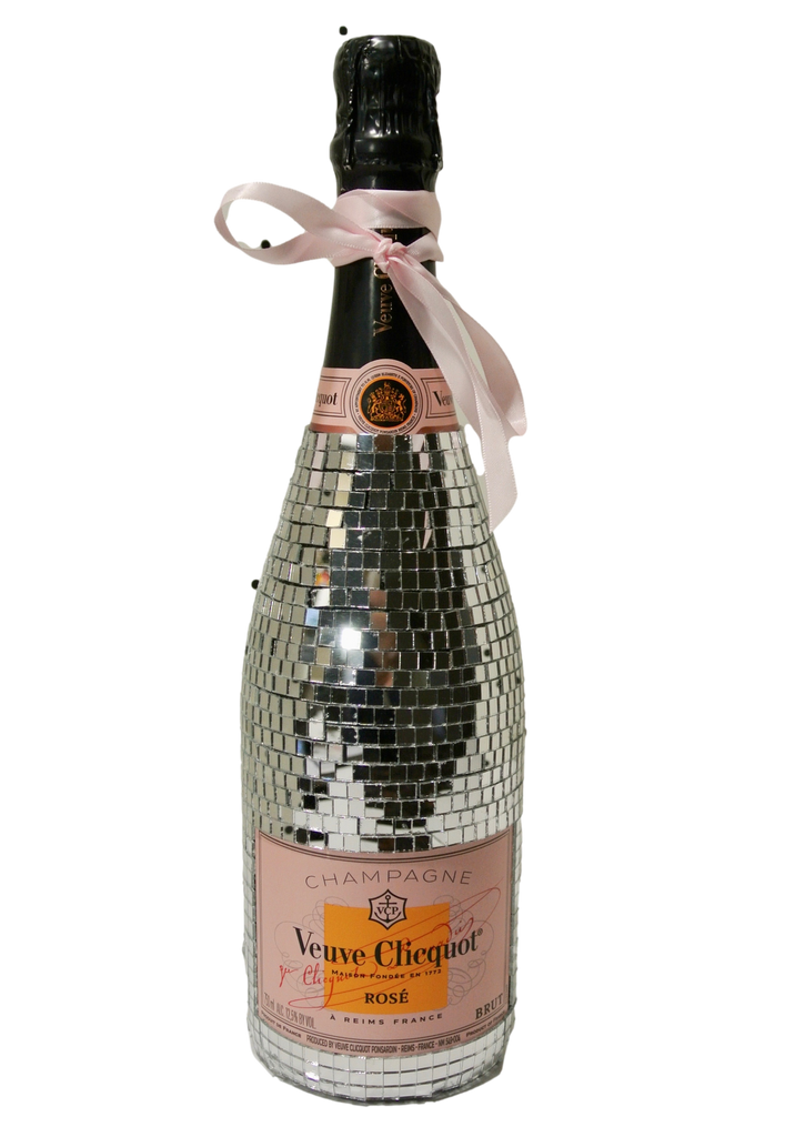 Custom Angel Quartz Veuve Clicquot Champagne Bottle – La Gartier Wedding  Garters