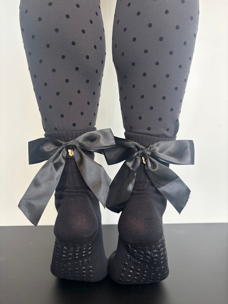 Black Butterfly Pilates Socks