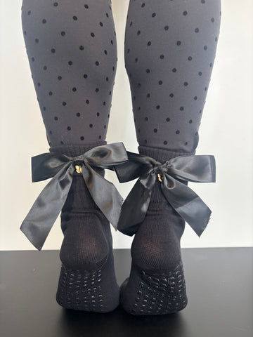 Black Butterfly Pilates Socks