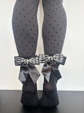 The Sparkle Bow Pilates Socks