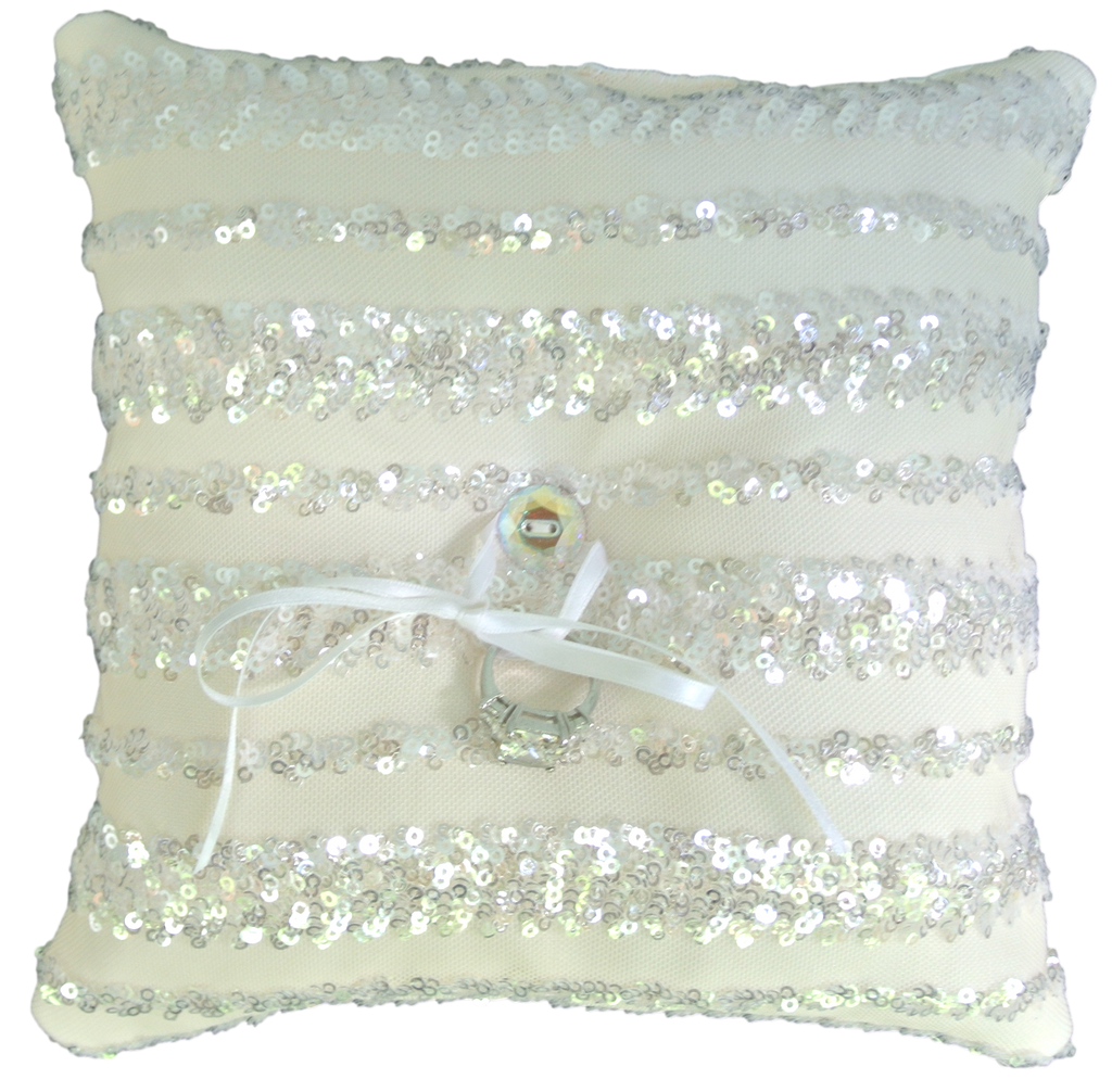 Sequin Shimmer Ring Bearer Pillow