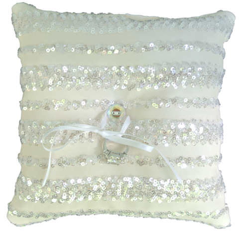 Bespoke Personalized Ring Bearer Pillow — Doloris Petunia